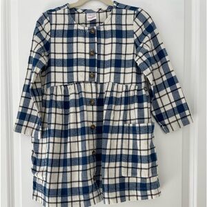 Hanna Andersson flannel back to school dress.